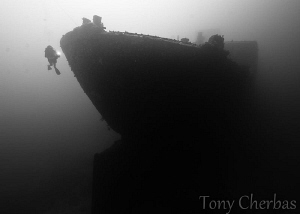 Wreck of the American Tanker, Guam by Tony Cherbas 